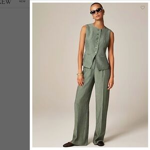 NWT J. Crew wide-leg satin pant 10